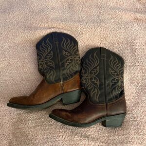 Laredo Dark Brown and Black Leather Boots